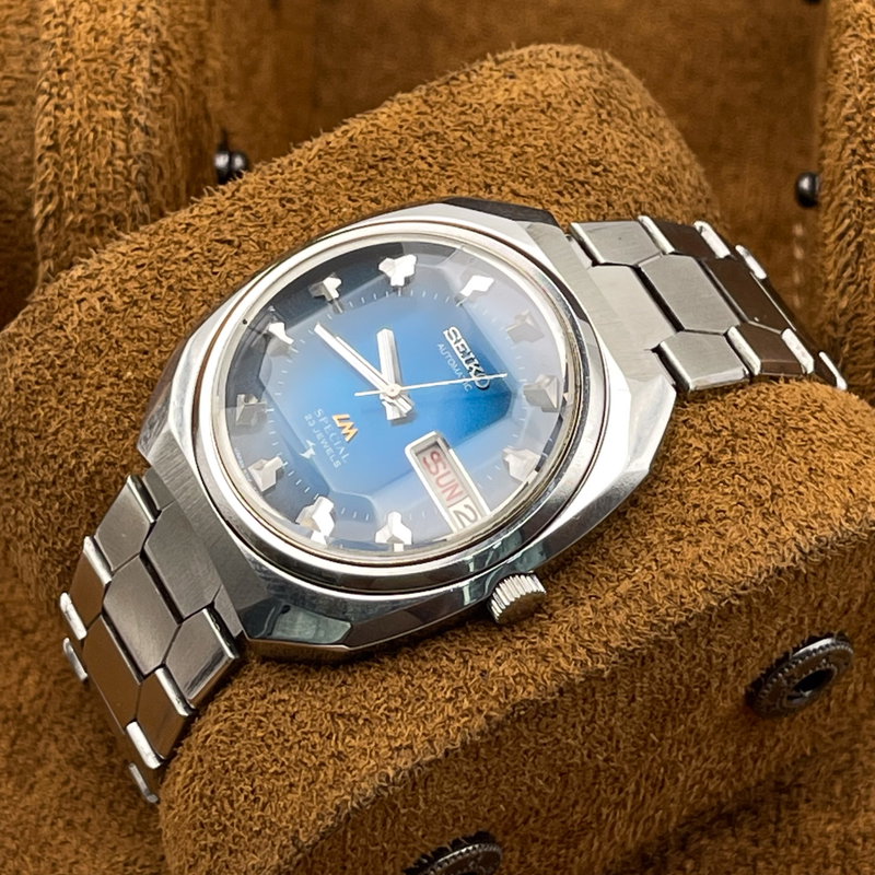 Seiko Seiko - LM Special "Metallic Blue Sunburst" [Near-Mint] - 5216-6000 - Men - 1973 vintage watch - image 8