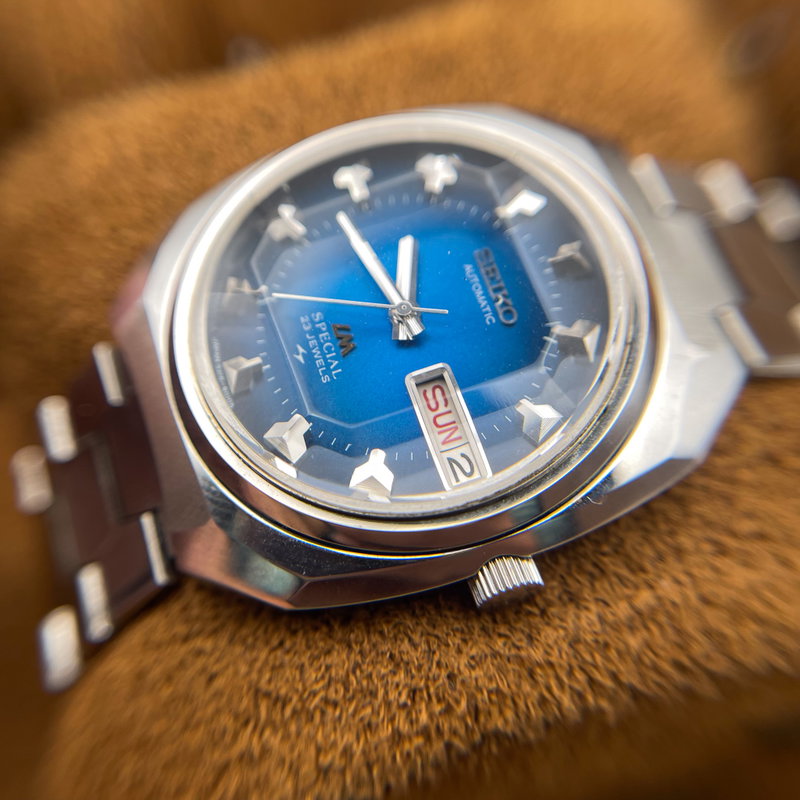 Seiko Seiko - LM Special "Metallic Blue Sunburst" [Near-Mint] - 5216-6000 - Men - 1973 vintage watch - image 10