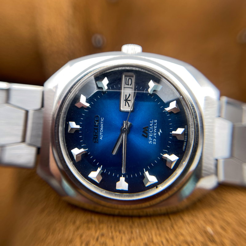 Seiko Seiko - LM Special "Metallic Blue Sunburst" [Near-Mint] - 5216-6000 - Men - 1973 vintage watch - image 17
