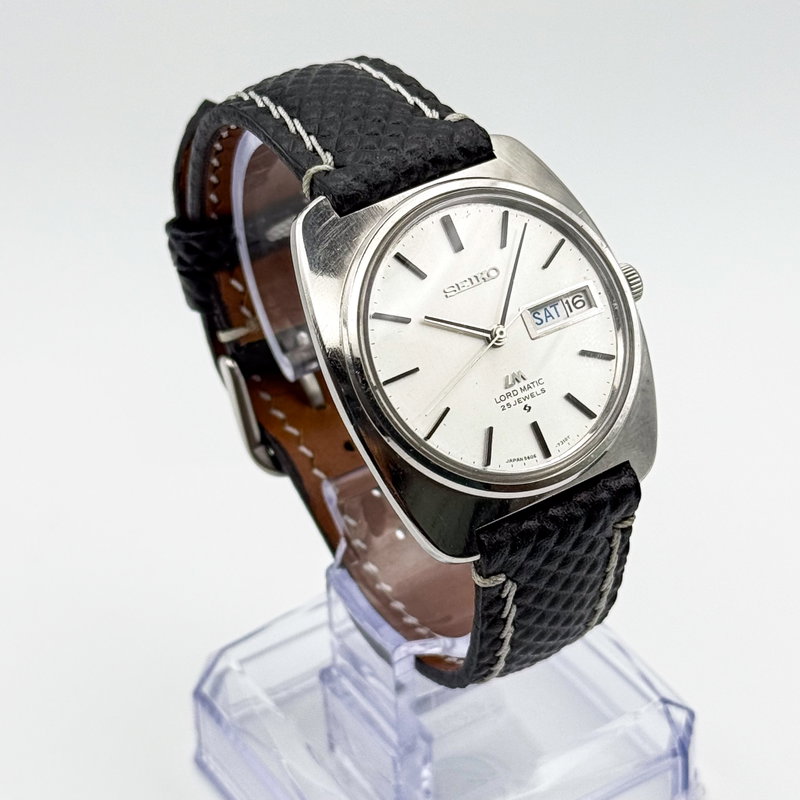 Seiko Seiko - Lord Matic 白絹 (Hakukin) – White Silk - No Reserve Price - 5606-7130 - Men - 1970 vintage watch - image 4