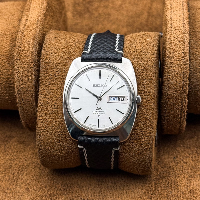 Seiko Seiko - Lord Matic 白絹 (Hakukin) – White Silk - No Reserve Price - 5606-7130 - Men - 1970 vintage watch - image 10