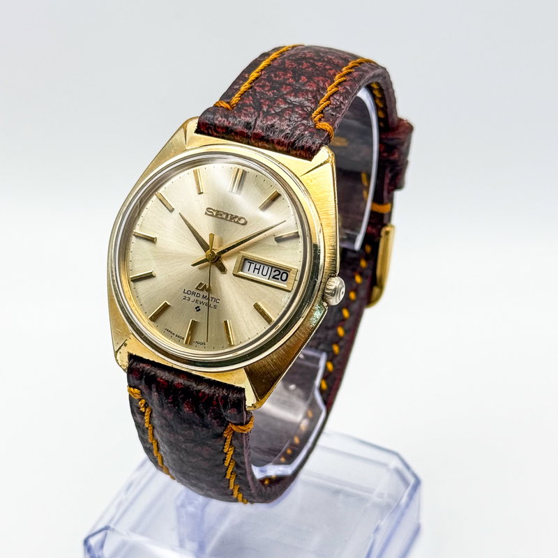 Seiko Seiko - Lord Matic 時葉 (Jiyō) – Leaves of Time - No reserve price - 5606-7000 - Men - 1970-1979  vintage watch - image 1