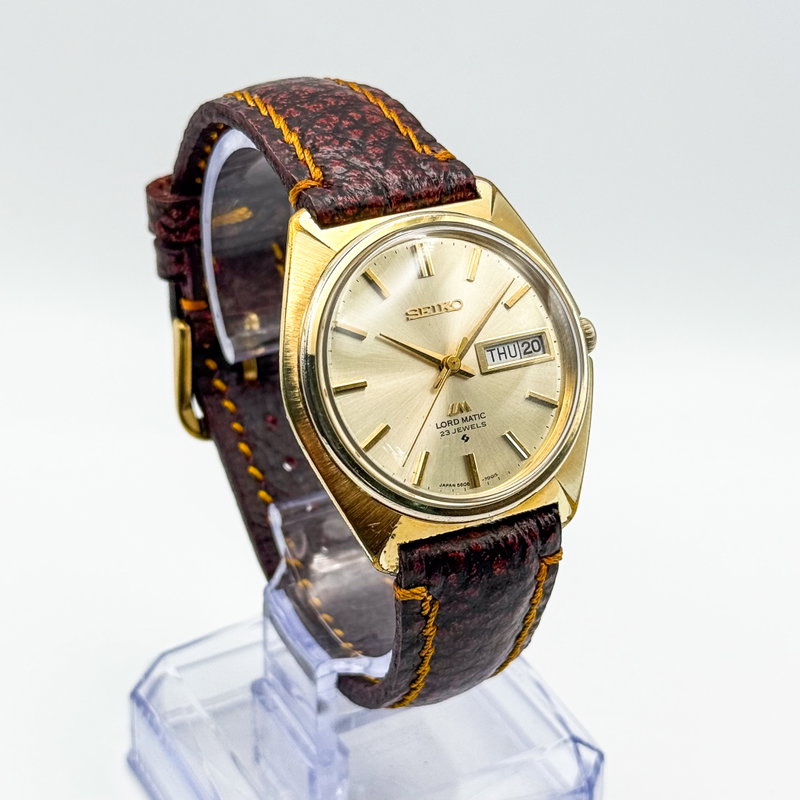 Seiko Seiko - Lord Matic 時葉 (Jiyō) – Leaves of Time - No reserve price - 5606-7000 - Men - 1970-1979  vintage watch - image 3