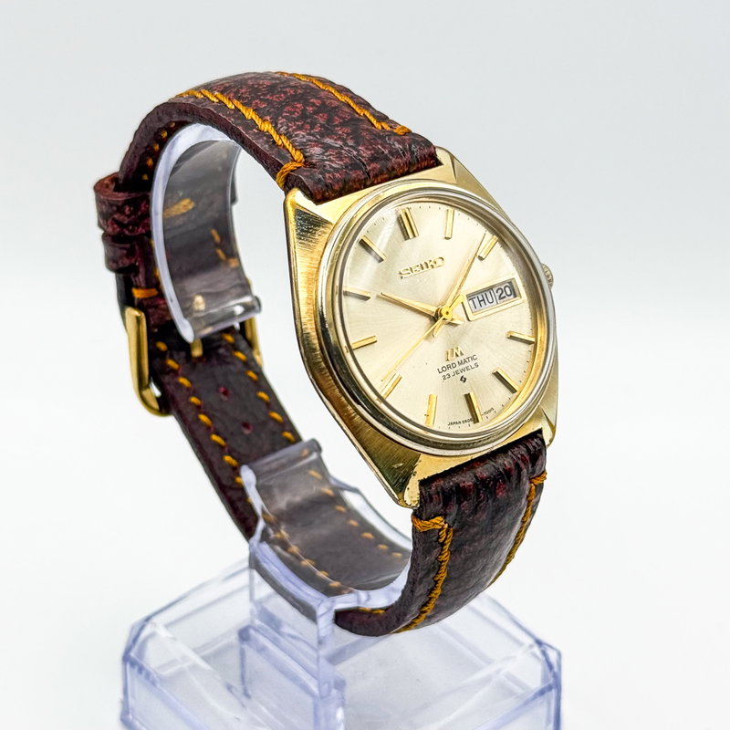 Seiko Seiko - Lord Matic 時葉 (Jiyō) – Leaves of Time - No reserve price - 5606-7000 - Men - 1970-1979  vintage watch - image 4