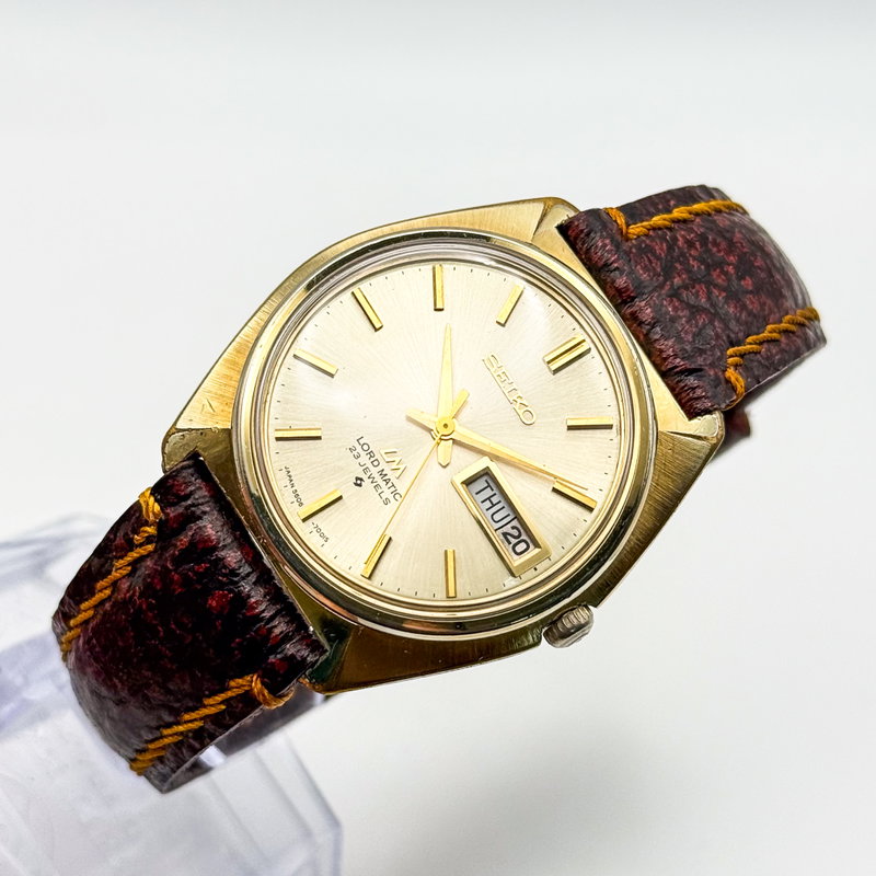 Seiko Seiko - Lord Matic 時葉 (Jiyō) – Leaves of Time - No reserve price - 5606-7000 - Men - 1970-1979  vintage watch - image 8