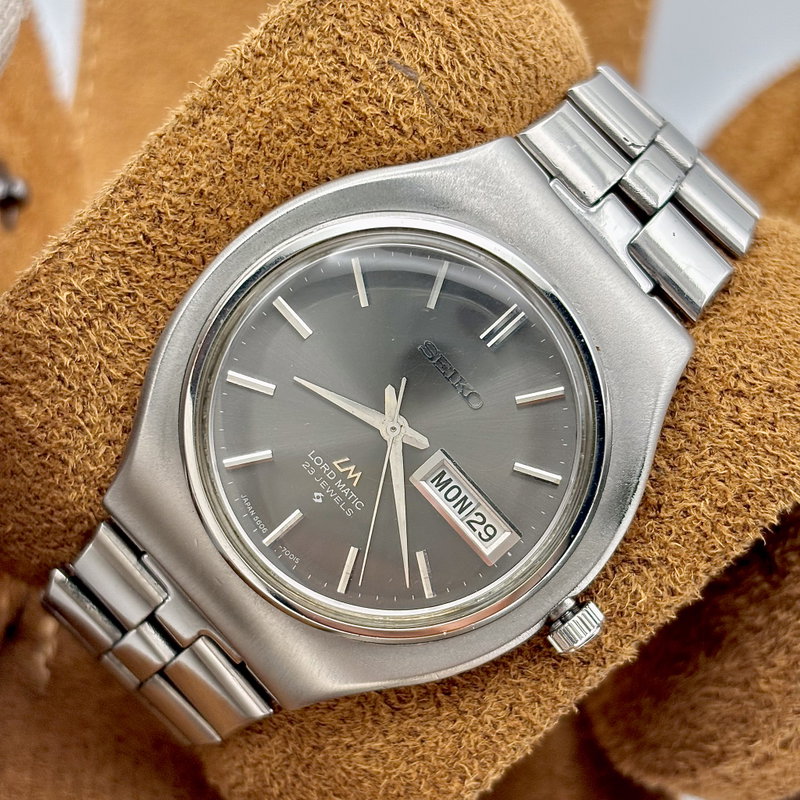 Seiko Seiko - Lord Matic "Grey Sunburst" 淡影 (Tan’ei) – Faint Shadow - No Reserve Price - 5606-7120 - Men - 1969 vintage watch - image 3