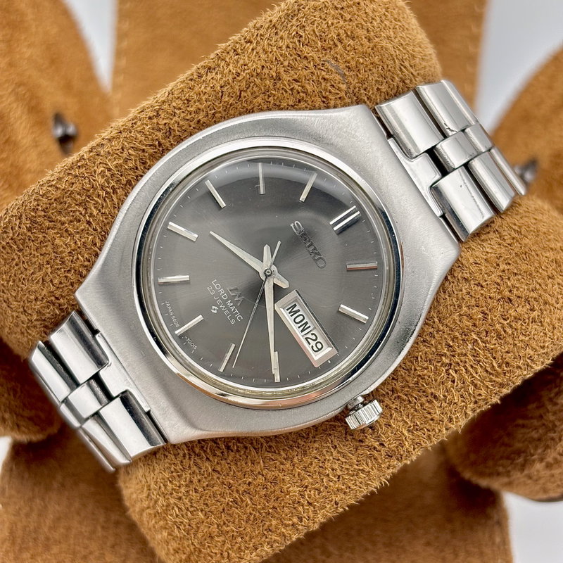 Seiko Seiko - Lord Matic "Grey Sunburst" 淡影 (Tan’ei) – Faint Shadow - No Reserve Price - 5606-7120 - Men - 1969 vintage watch - image 4