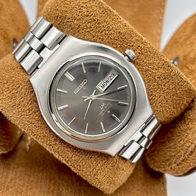 Seiko Seiko - Lord Matic "Grey Sunburst" 淡影 (Tan’ei) – Faint Shadow - No Reserve Price - 5606-7120 - Men - 1969 vintage watch - image 5