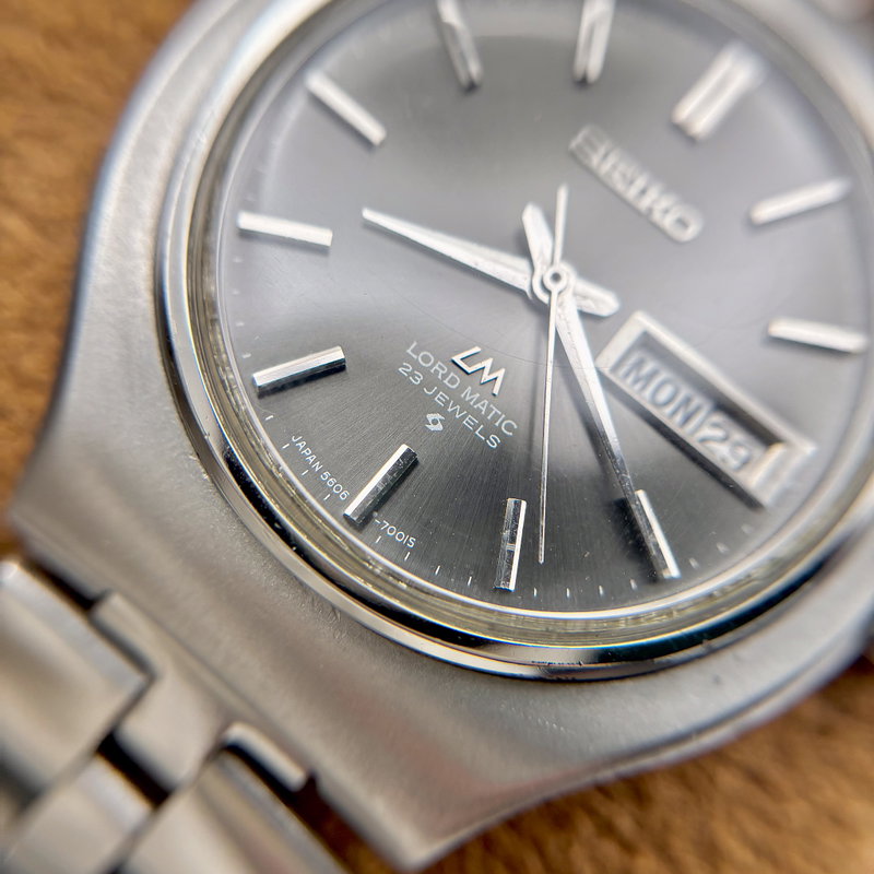 Seiko Seiko - Lord Matic "Grey Sunburst" 淡影 (Tan’ei) – Faint Shadow - No Reserve Price - 5606-7120 - Men - 1969 vintage watch - image 10