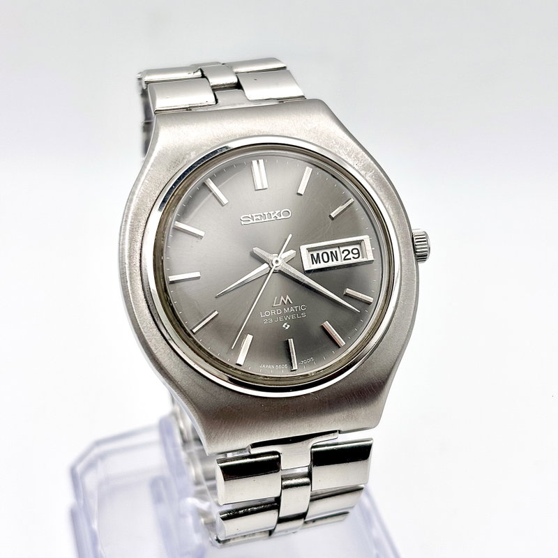 Seiko Seiko - Lord Matic "Grey Sunburst" 淡影 (Tan’ei) – Faint Shadow - No Reserve Price - 5606-7120 - Men - 1969 vintage watch - image 1