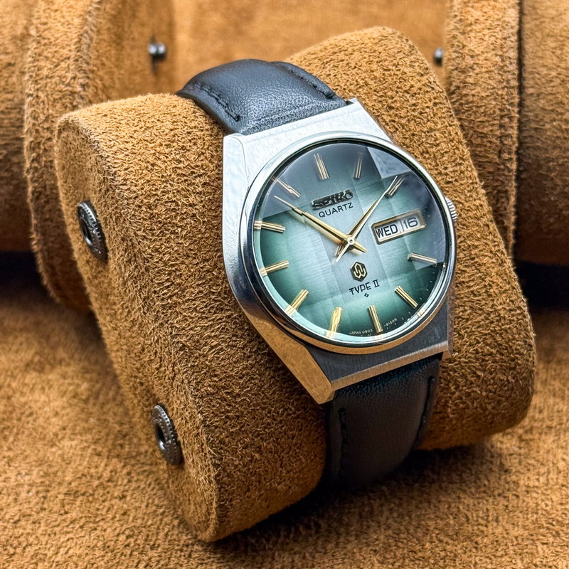 Seiko Seiko - Type II Quartz "Radiant Green Sunburst" [Near-Mint] - No reserve price - Men - 1976 vintage watch - image 5