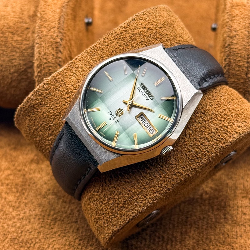 Seiko Seiko - Type II Quartz "Radiant Green Sunburst" [Near-Mint] - No reserve price - Men - 1976 vintage watch - image 7