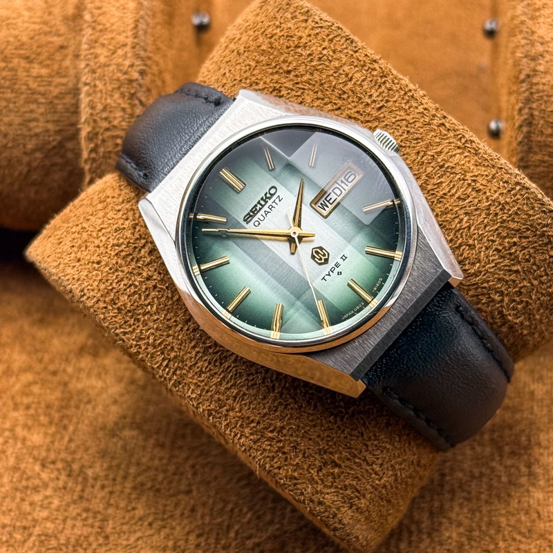 Seiko Seiko - Type II Quartz "Radiant Green Sunburst" [Near-Mint] - No reserve price - Men - 1976 vintage watch - image 8