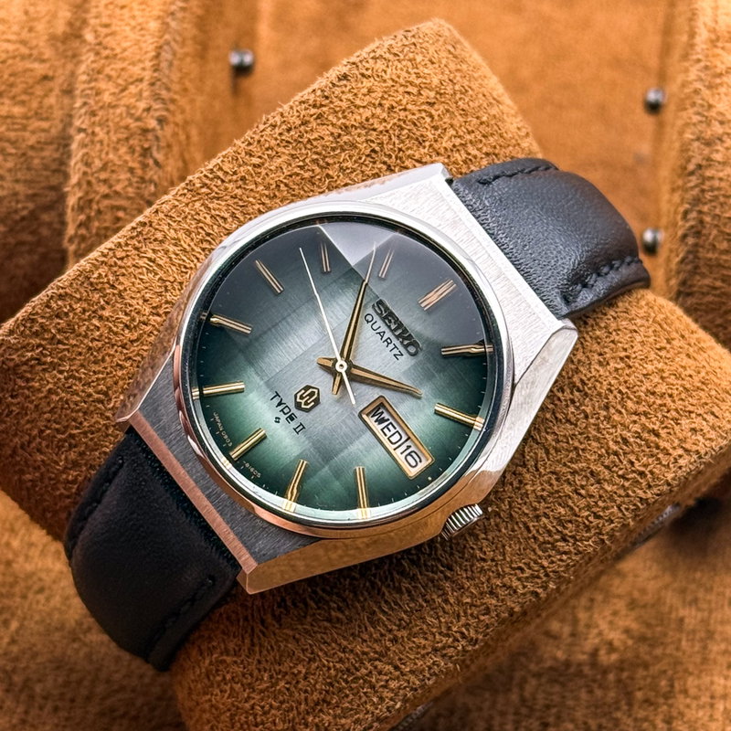 Seiko Seiko - Type II Quartz "Radiant Green Sunburst" [Near-Mint] - No reserve price - Men - 1976 vintage watch - image 9