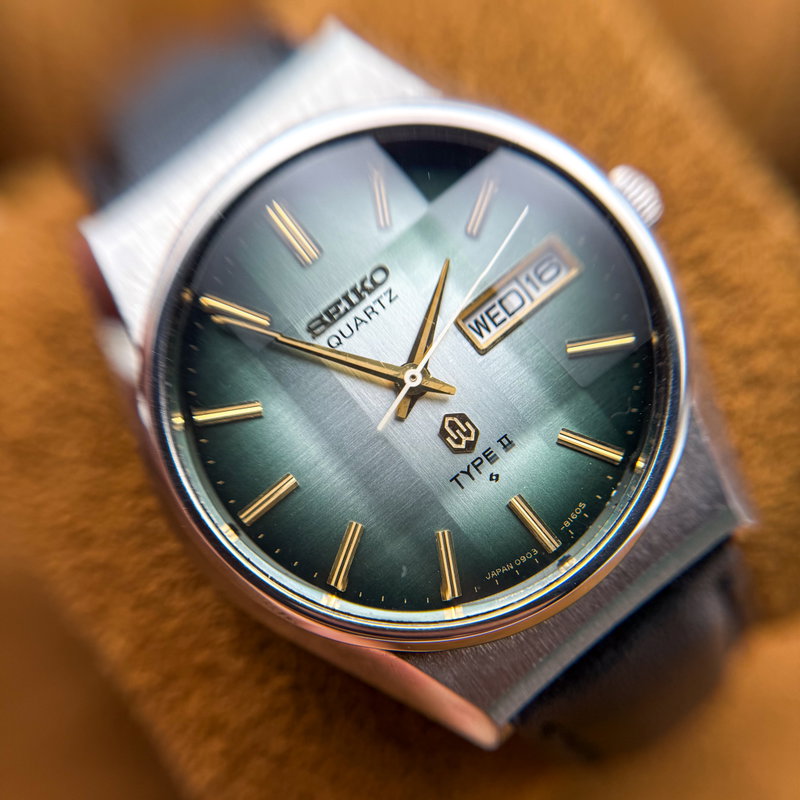 Seiko Seiko - Type II Quartz "Radiant Green Sunburst" [Near-Mint] - No reserve price - Men - 1976 vintage watch - image 12