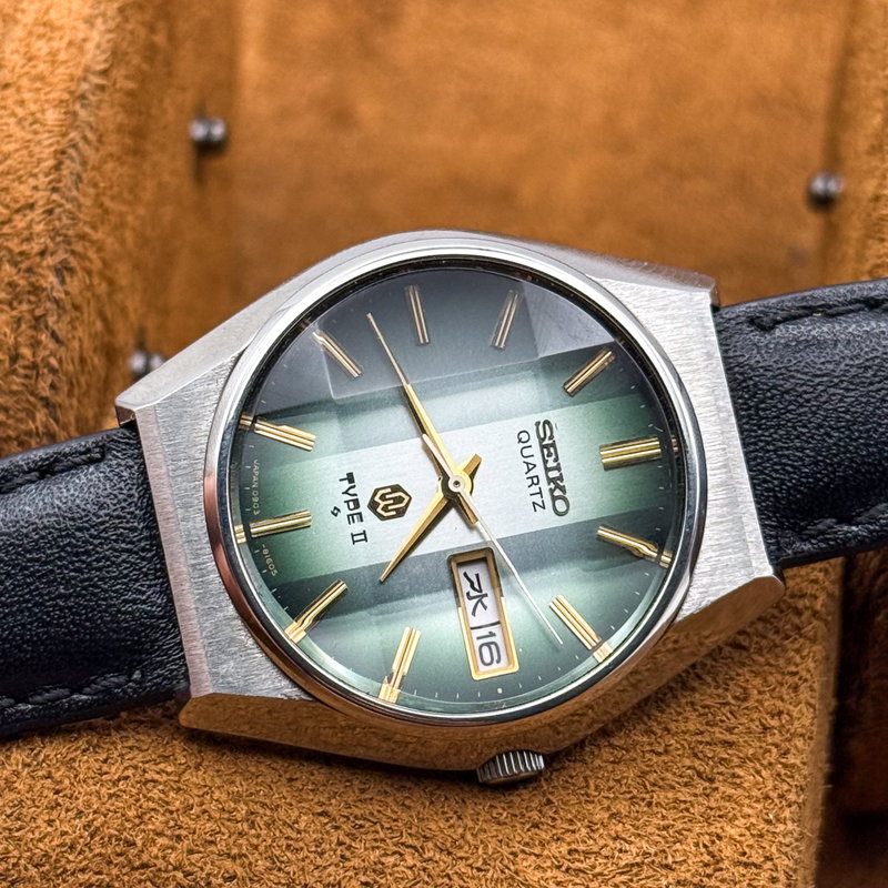 Seiko Seiko - Type II Quartz "Radiant Green Sunburst" [Near-Mint] - No reserve price - Men - 1976 vintage watch - image 14