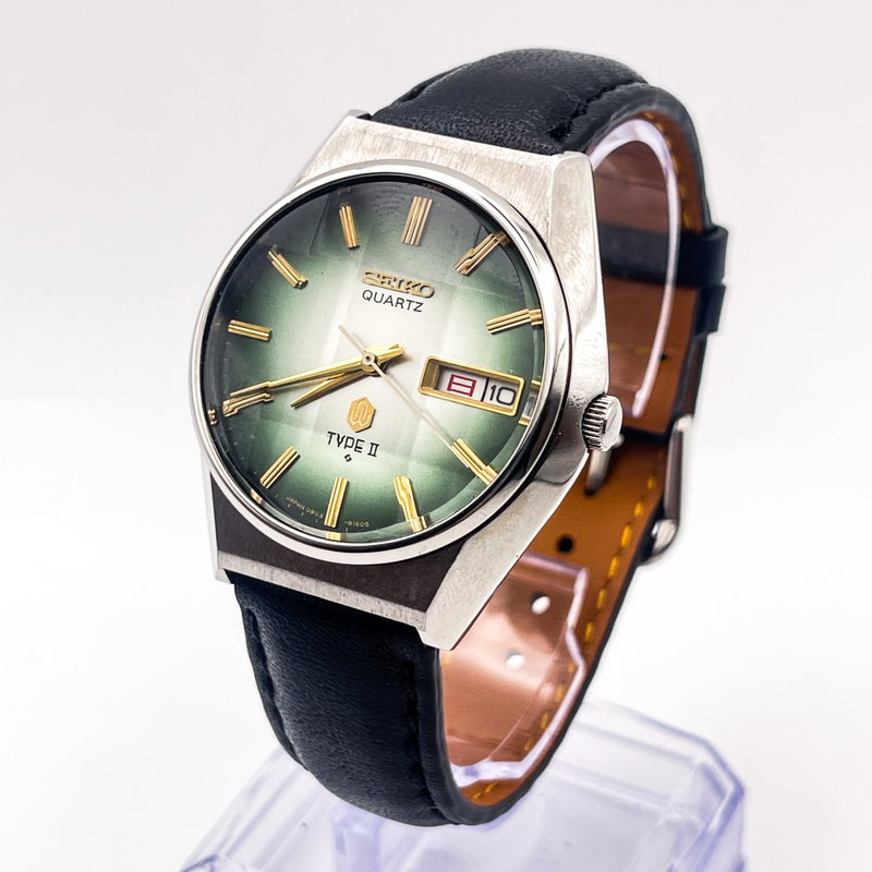 Seiko Seiko - Type II Quartz "Radiant Green Sunburst" [Near-Mint] - No reserve price - Men - 1976 vintage watch - image 19