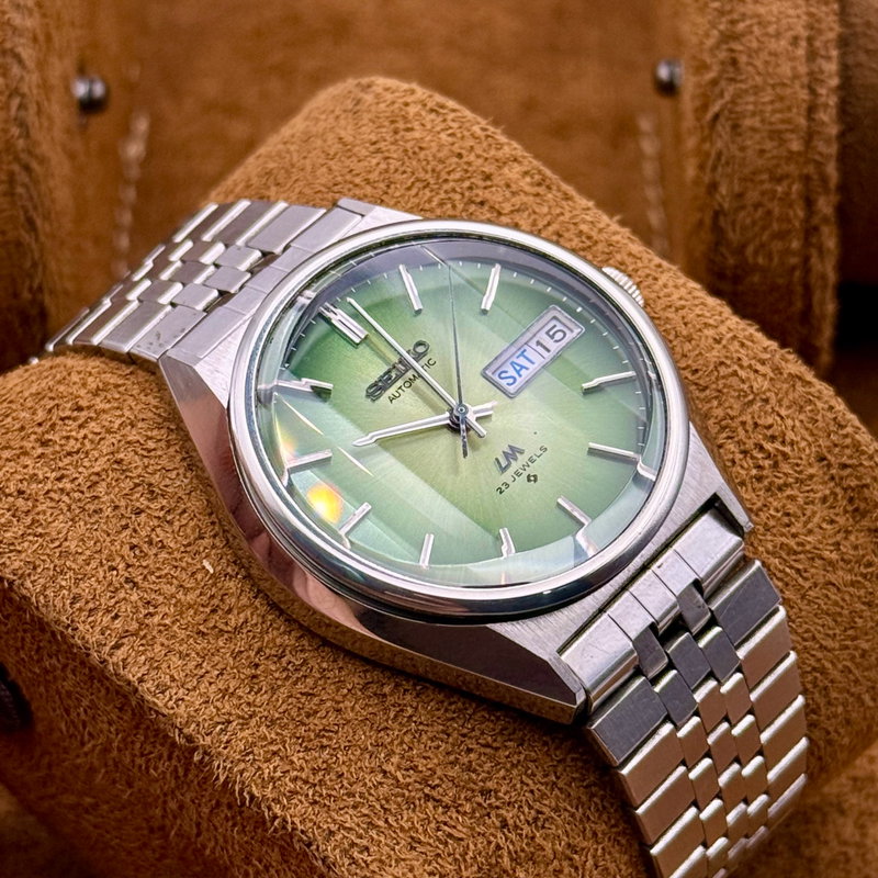 Seiko Seiko - Seiko LM "Vibrant Green Sunburst" - Ingen mindstepris - 5606-8130 - Men - 1975 vintage watch - image 3