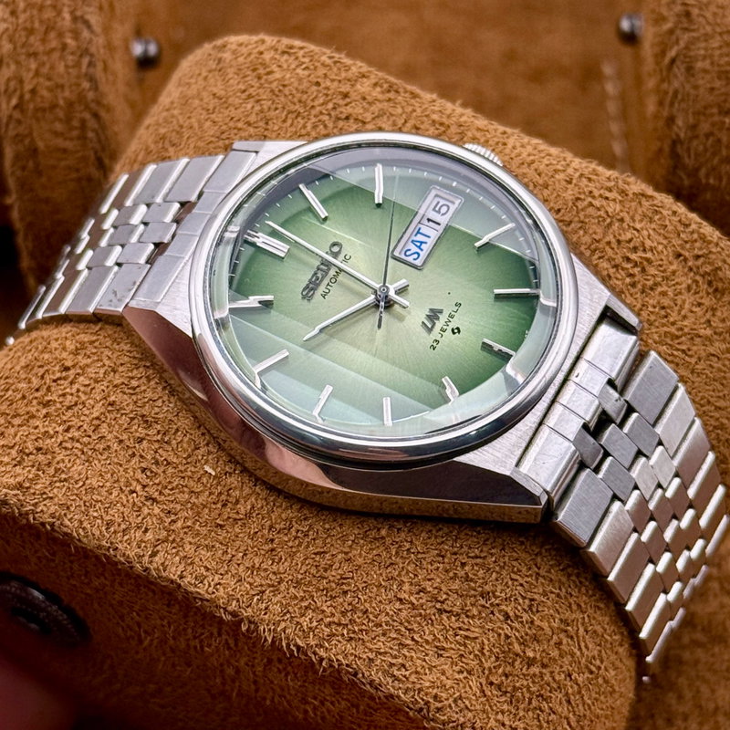 Seiko Seiko - Seiko LM "Vibrant Green Sunburst" - Ingen mindstepris - 5606-8130 - Men - 1975 vintage watch - image 4
