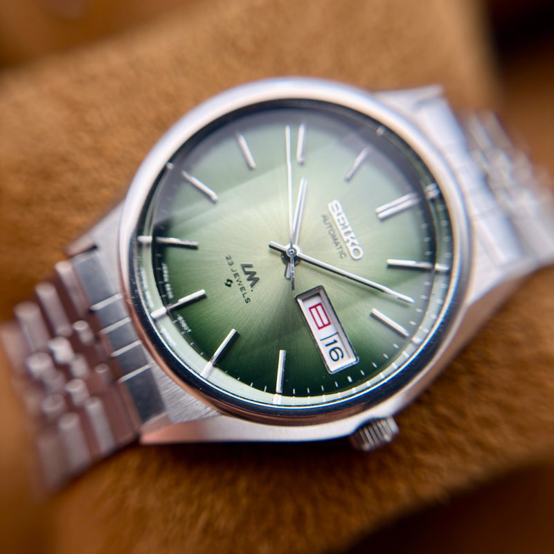 Seiko Seiko - Seiko LM "Vibrant Green Sunburst" - Ingen mindstepris - 5606-8130 - Men - 1975 vintage watch - image 5