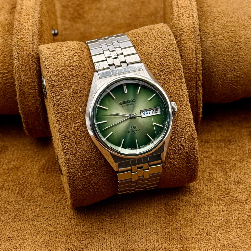Seiko Seiko - Seiko LM "Vibrant Green Sunburst" - Ingen mindstepris - 5606-8130 - Men - 1975 vintage watch - image 10