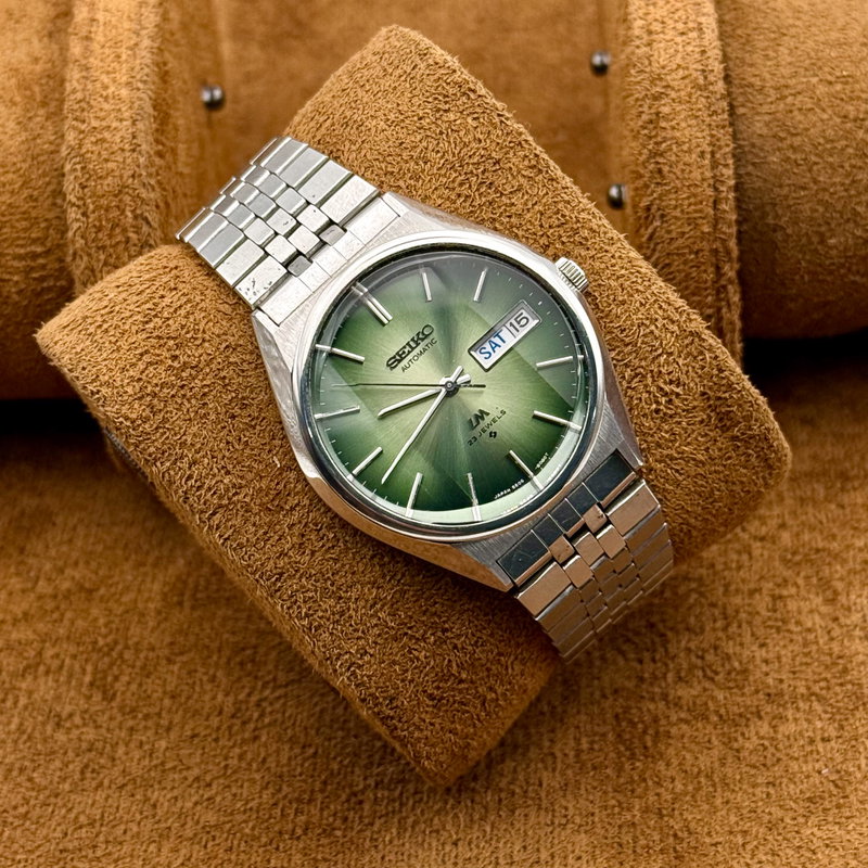 Seiko Seiko - Seiko LM "Vibrant Green Sunburst" - Ingen mindstepris - 5606-8130 - Men - 1975 vintage watch - image 11