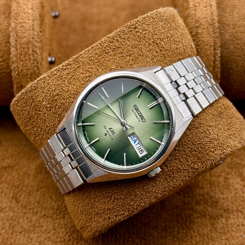 Seiko Seiko - Seiko LM "Vibrant Green Sunburst" - Ingen mindstepris - 5606-8130 - Men - 1975 vintage watch - image 12