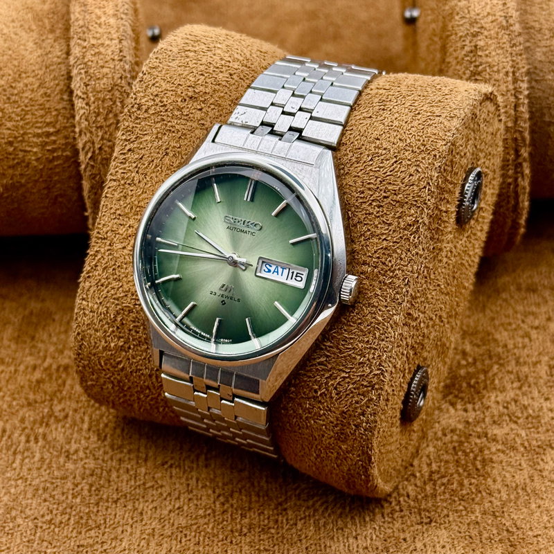 Seiko Seiko - Seiko LM "Vibrant Green Sunburst" - Ingen mindstepris - 5606-8130 - Men - 1975 vintage watch - image 13