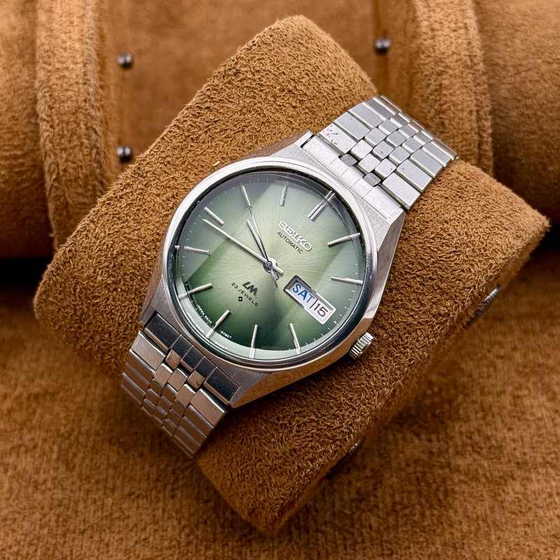 Seiko Seiko - Seiko LM "Vibrant Green Sunburst" - Ingen mindstepris - 5606-8130 - Men - 1975 vintage watch - image 14