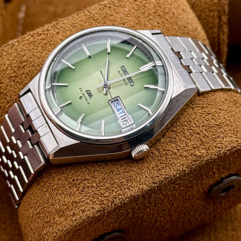 Seiko Seiko - Seiko LM "Vibrant Green Sunburst" - Ingen mindstepris - 5606-8130 - Men - 1975 vintage watch - image 15