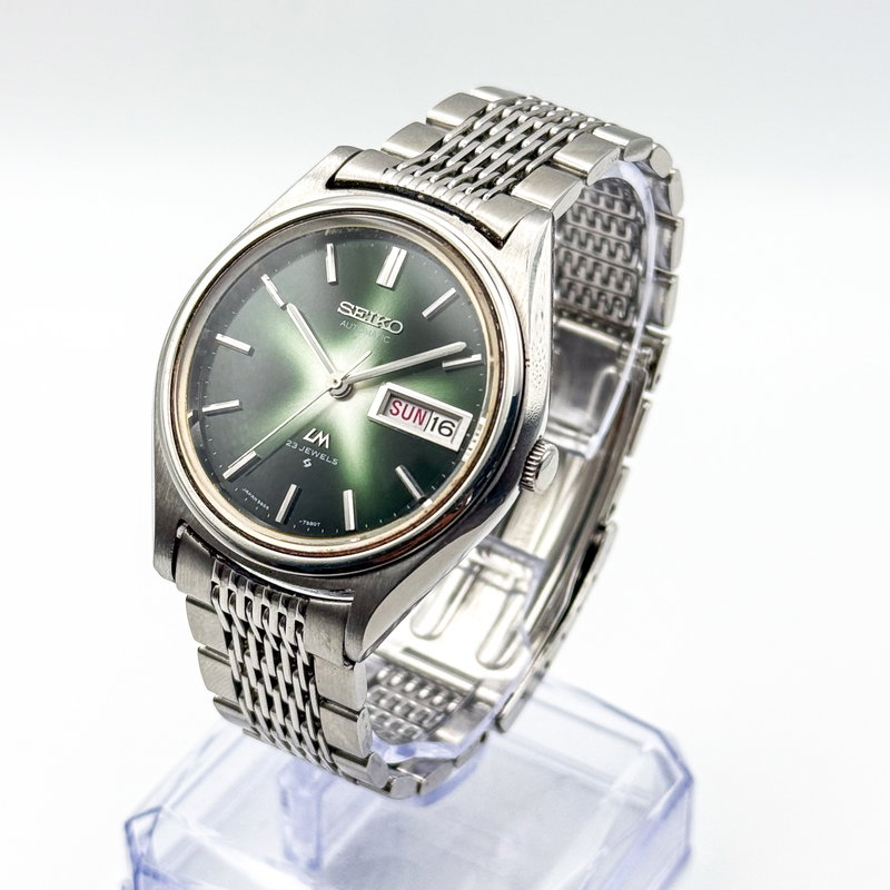 Seiko Seiko - LM "Gradient Green Starburst" 光輪 (Kōrin) – Halo of Light - No reserve price - 5606-7071 - Men - 1972 vintage watch - image 2