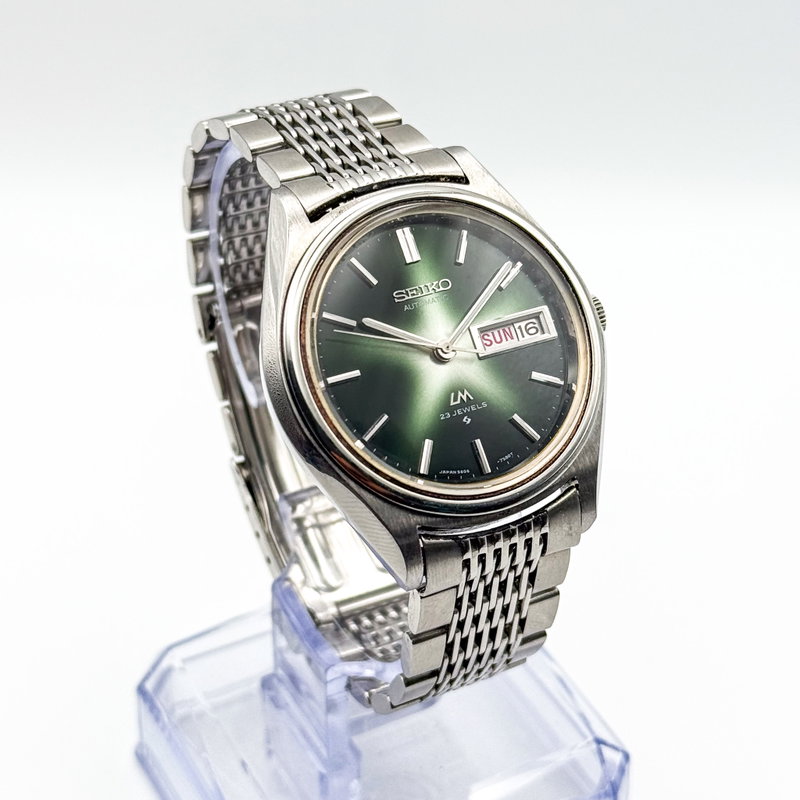 Seiko Seiko - LM "Gradient Green Starburst" 光輪 (Kōrin) – Halo of Light - No reserve price - 5606-7071 - Men - 1972 vintage watch - image 4