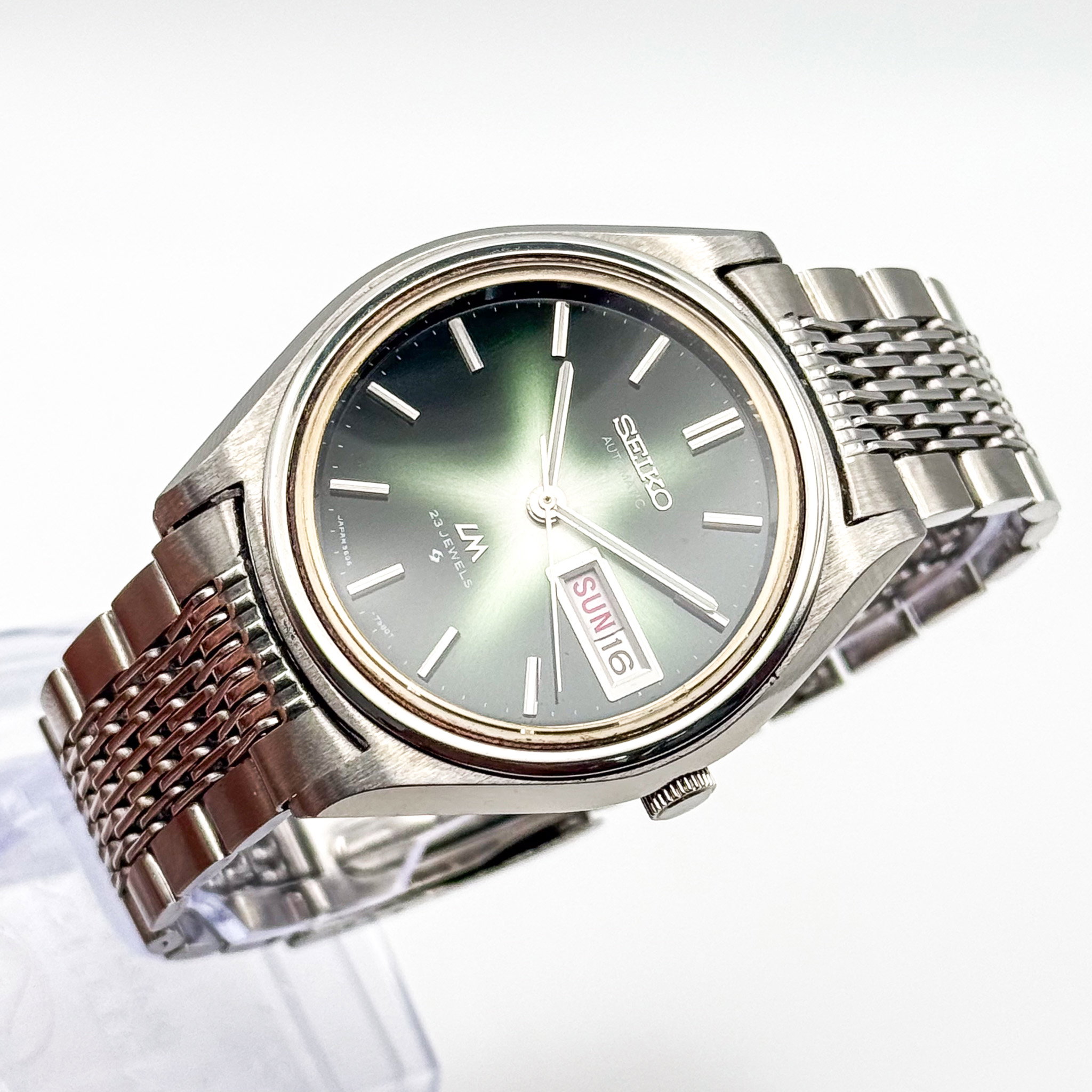 Seiko - LM "Gradient Green Starburst" 光輪 (Kōrin) – Halo of Light - No reserve price - 5606-7071 - Men - 1972