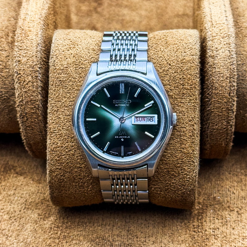 Seiko Seiko - LM "Gradient Green Starburst" 光輪 (Kōrin) – Halo of Light - No reserve price - 5606-7071 - Men - 1972 vintage watch - image 9