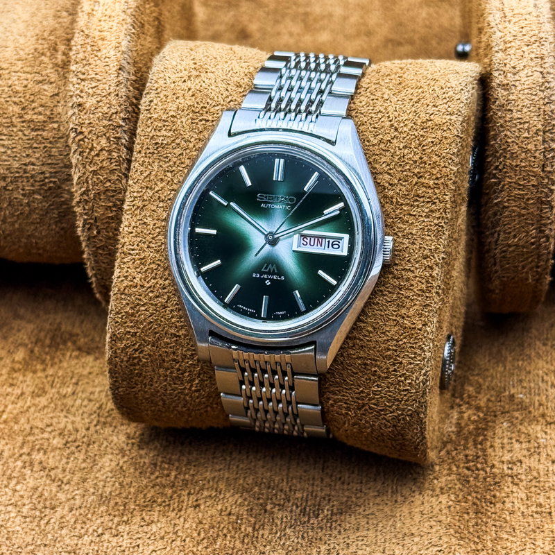 Seiko Seiko - LM "Gradient Green Starburst" 光輪 (Kōrin) – Halo of Light - No reserve price - 5606-7071 - Men - 1972 vintage watch - image 10