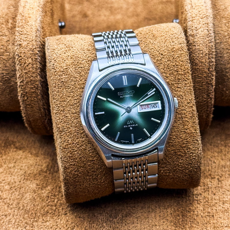 Seiko Seiko - LM "Gradient Green Starburst" 光輪 (Kōrin) – Halo of Light - No reserve price - 5606-7071 - Men - 1972 vintage watch - image 11