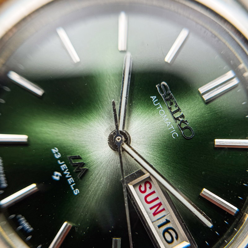 Seiko Seiko - LM "Gradient Green Starburst" 光輪 (Kōrin) – Halo of Light - No reserve price - 5606-7071 - Men - 1972 vintage watch - image 19