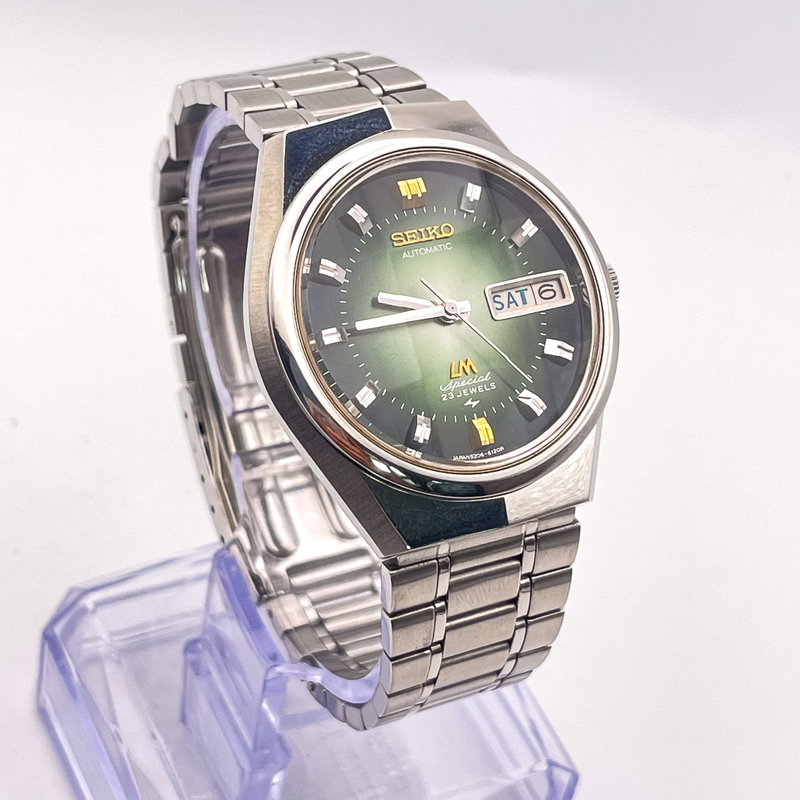 Seiko Seiko - LM Special "Gradient Green Sunburst" [Near-NOS] "Serviced" - 5206-6100 - Men - 1972 vintage watch - image 3