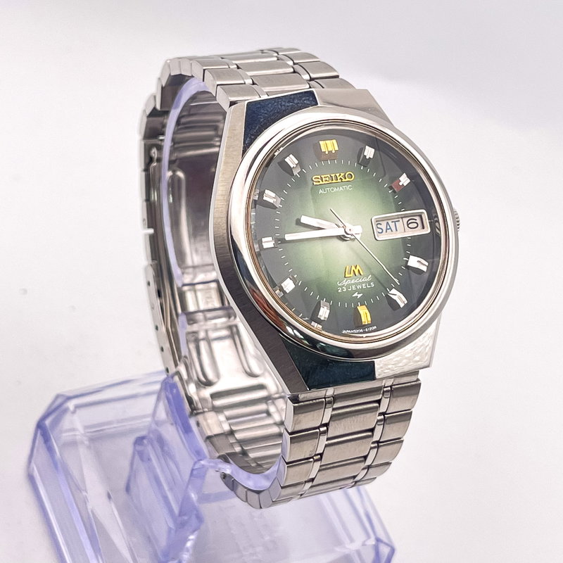 Seiko Seiko - LM Special "Gradient Green Sunburst" [Near-NOS] "Serviced" - 5206-6100 - Men - 1972 vintage watch - image 5