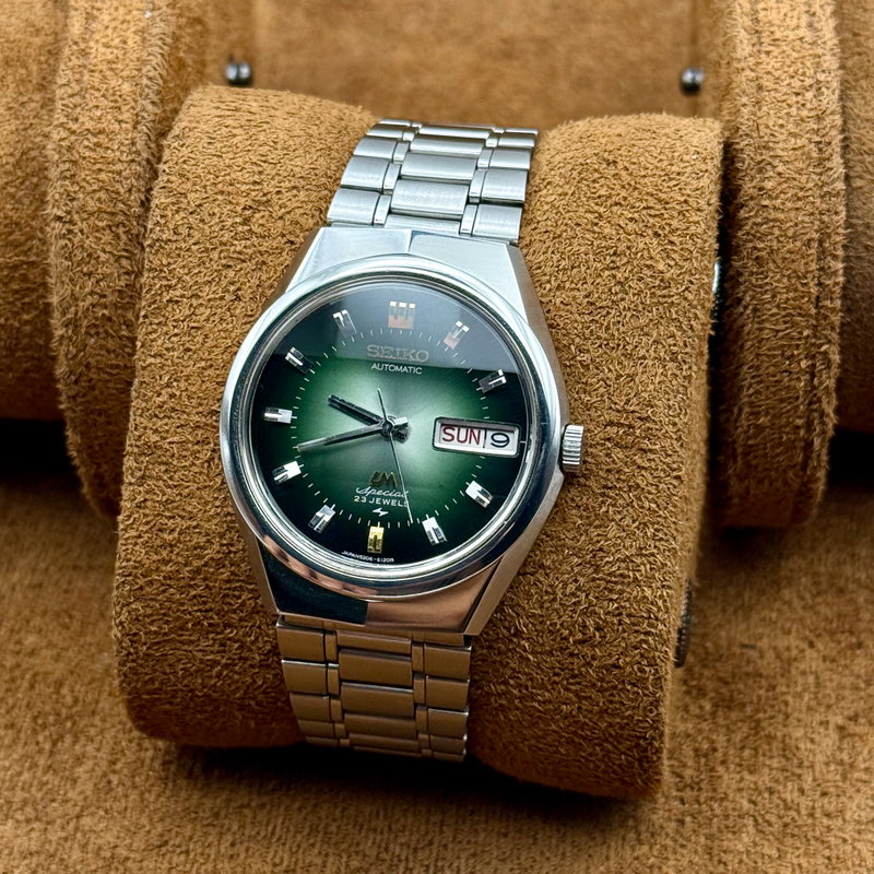 Seiko Seiko - LM Special "Gradient Green Sunburst" [Near-NOS] "Serviced" - 5206-6100 - Men - 1972 vintage watch - image 11