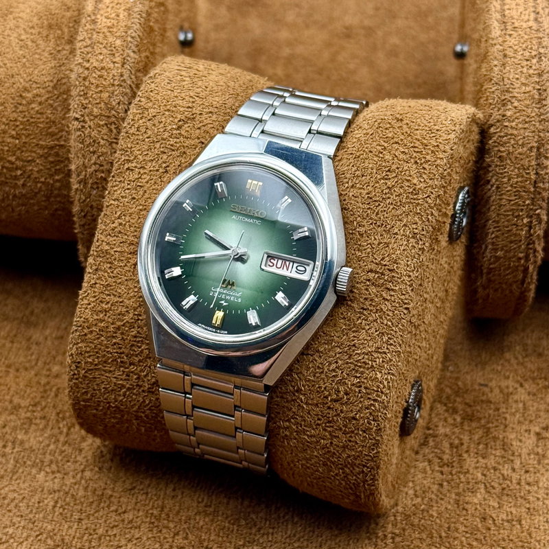Seiko Seiko - LM Special "Gradient Green Sunburst" [Near-NOS] "Serviced" - 5206-6100 - Men - 1972 vintage watch - image 12