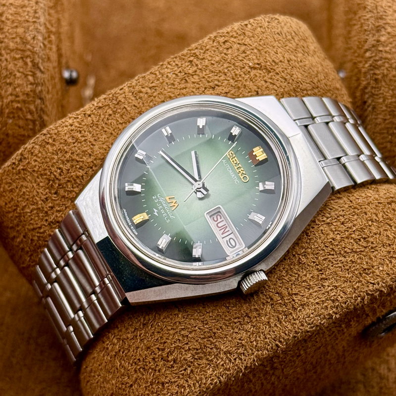 Seiko Seiko - LM Special "Gradient Green Sunburst" [Near-NOS] "Serviced" - 5206-6100 - Men - 1972 vintage watch - image 17