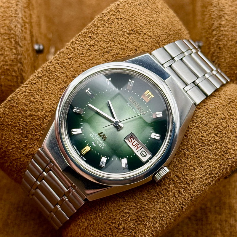 Seiko Seiko - LM Special "Gradient Green Sunburst" [Near-NOS] "Serviced" - 5206-6100 - Men - 1972 vintage watch - image 18