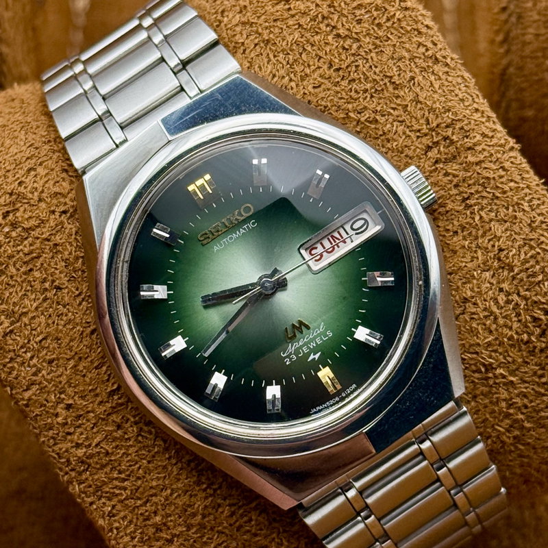 Seiko Seiko - LM Special "Gradient Green Sunburst" [Near-NOS] "Serviced" - 5206-6100 - Men - 1972 vintage watch - image 19