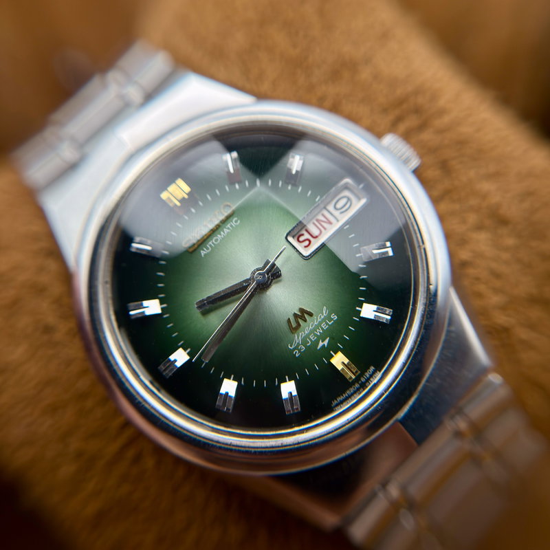 Seiko Seiko - LM Special "Gradient Green Sunburst" [Near-NOS] "Serviced" - 5206-6100 - Men - 1972 vintage watch - image 22