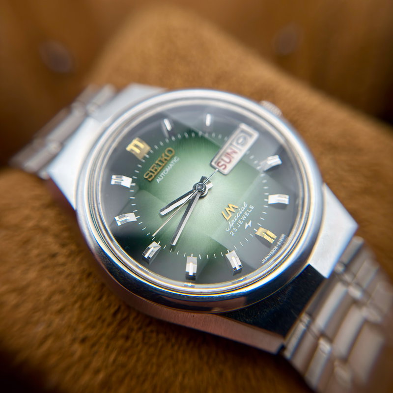 Seiko Seiko - LM Special "Gradient Green Sunburst" [Near-NOS] "Serviced" - 5206-6100 - Men - 1972 vintage watch - image 23