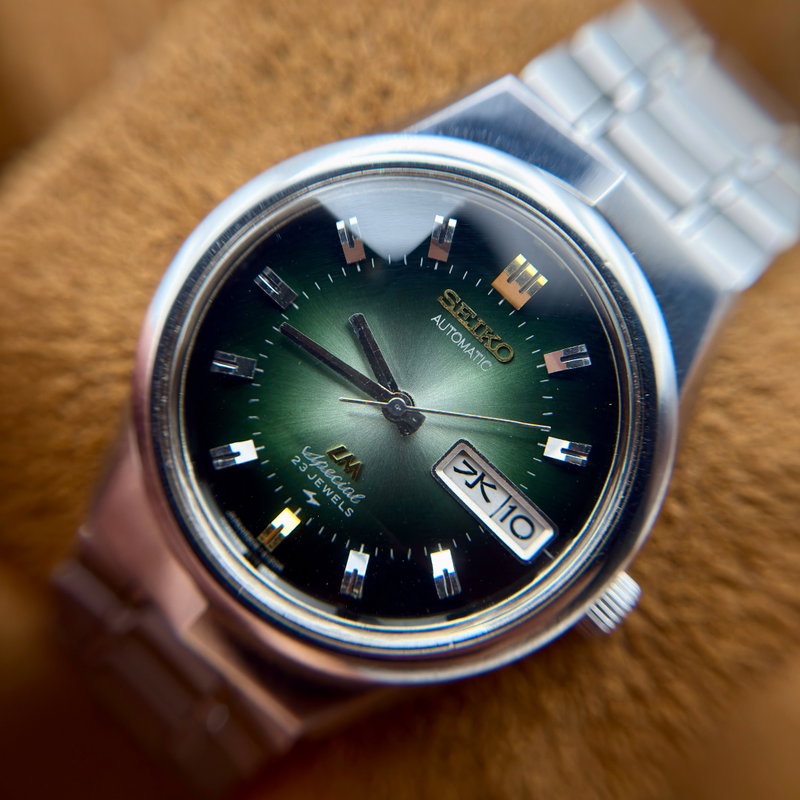 Seiko Seiko - LM Special "Gradient Green Sunburst" [Near-NOS] "Serviced" - 5206-6100 - Men - 1972 vintage watch - image 24