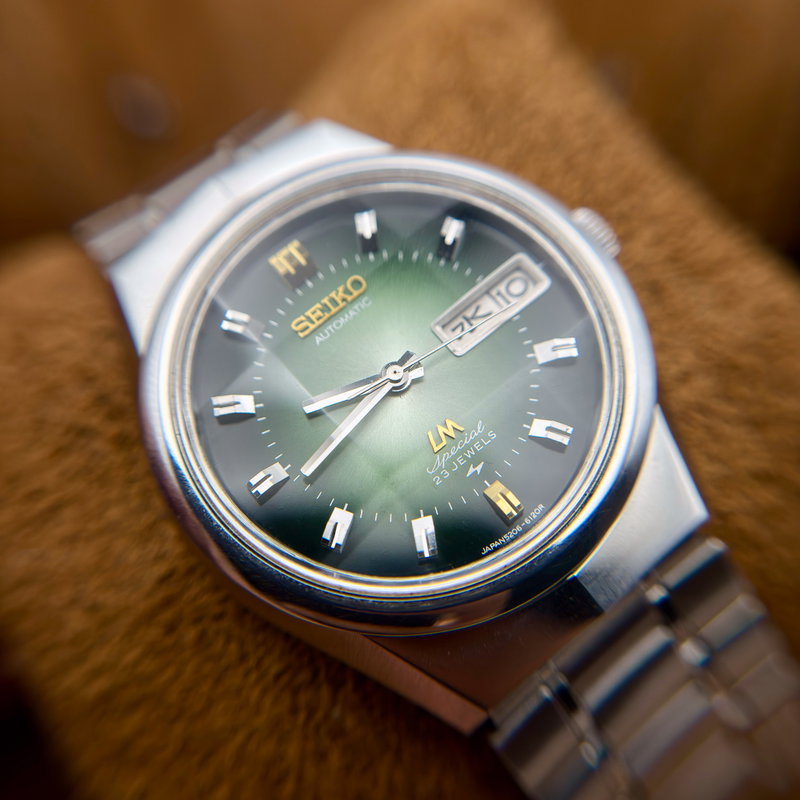 Seiko Seiko - LM Special "Gradient Green Sunburst" [Near-NOS] "Serviced" - 5206-6100 - Men - 1972 vintage watch - image 26