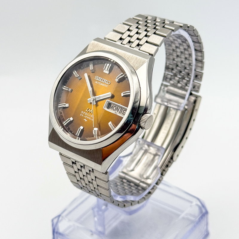 Seiko Seiko - Lord Matic Special "Gradient Amber Sunburst" 皇霊 (Kōrei) – Imperial Spirit - 5216-7040 - Men - 1975 vintage watch - image 2