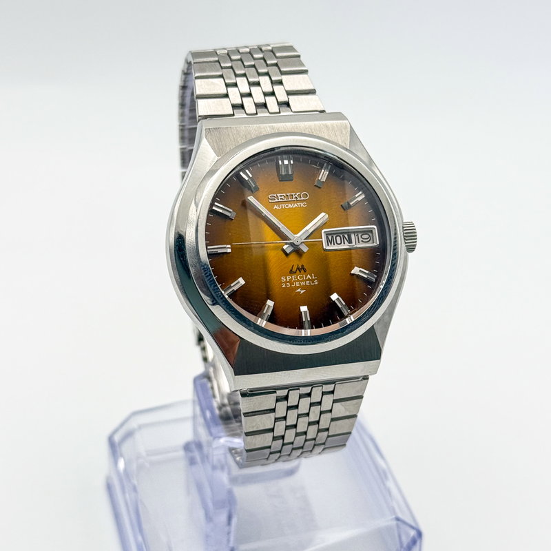 Seiko Seiko - Lord Matic Special "Gradient Amber Sunburst" 皇霊 (Kōrei) – Imperial Spirit - 5216-7040 - Men - 1975 vintage watch - image 3